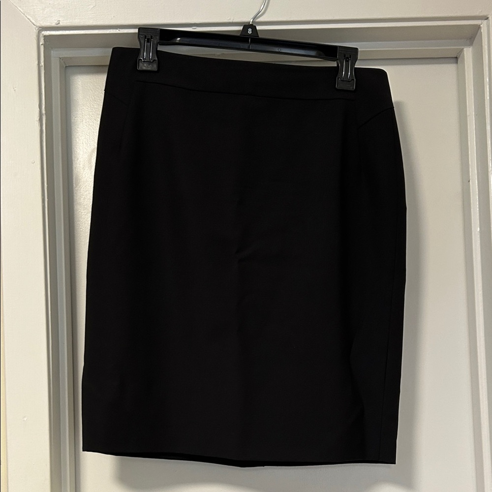 Ann Taylor Classic Black Women's Pencil Skirt - light weight - wool
